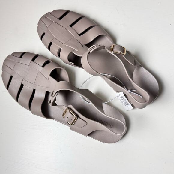 Old Navy Ankle Strap Buckle TAUPE Stylish Women's Sandals - Picture 7 of 7